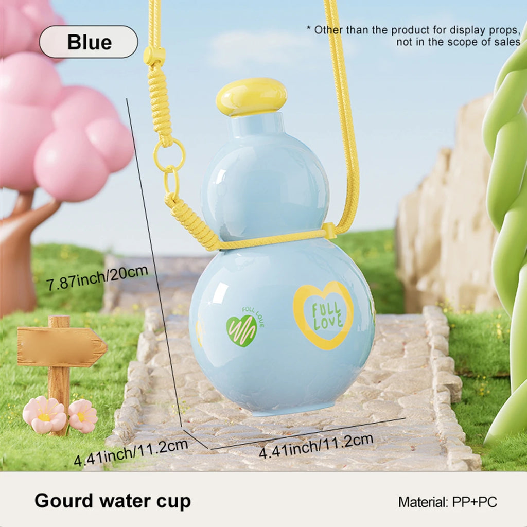 Water bottle, girls high value gourd water cup, large capacity with outdoor portable water bottle, sports water bottle Oasis Select Blue 880ml