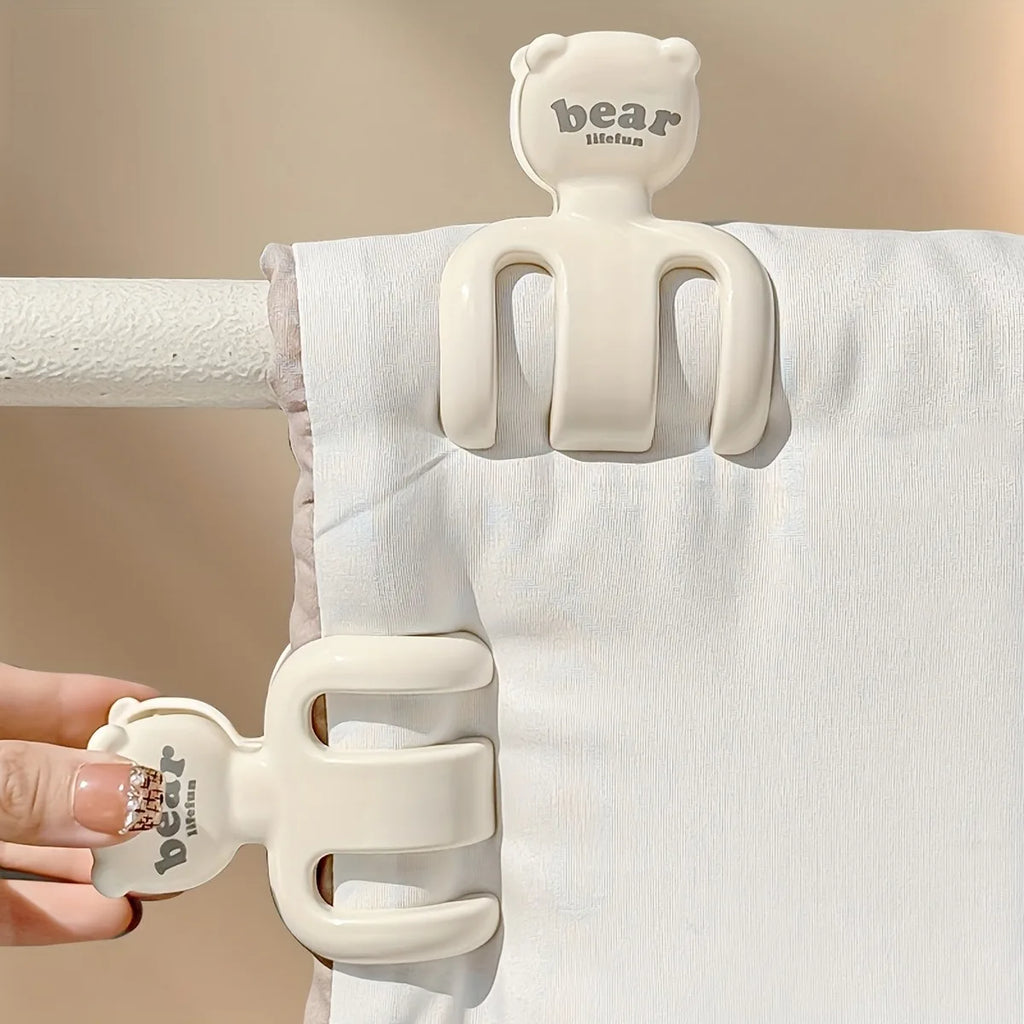 2/4pcs of Beach Towel Clips,Windproof Clips, Strong Fixing Drying Clips - Suitable for Hanging Sheets, Clothes, Pants, Socks,Etc Oasis Select