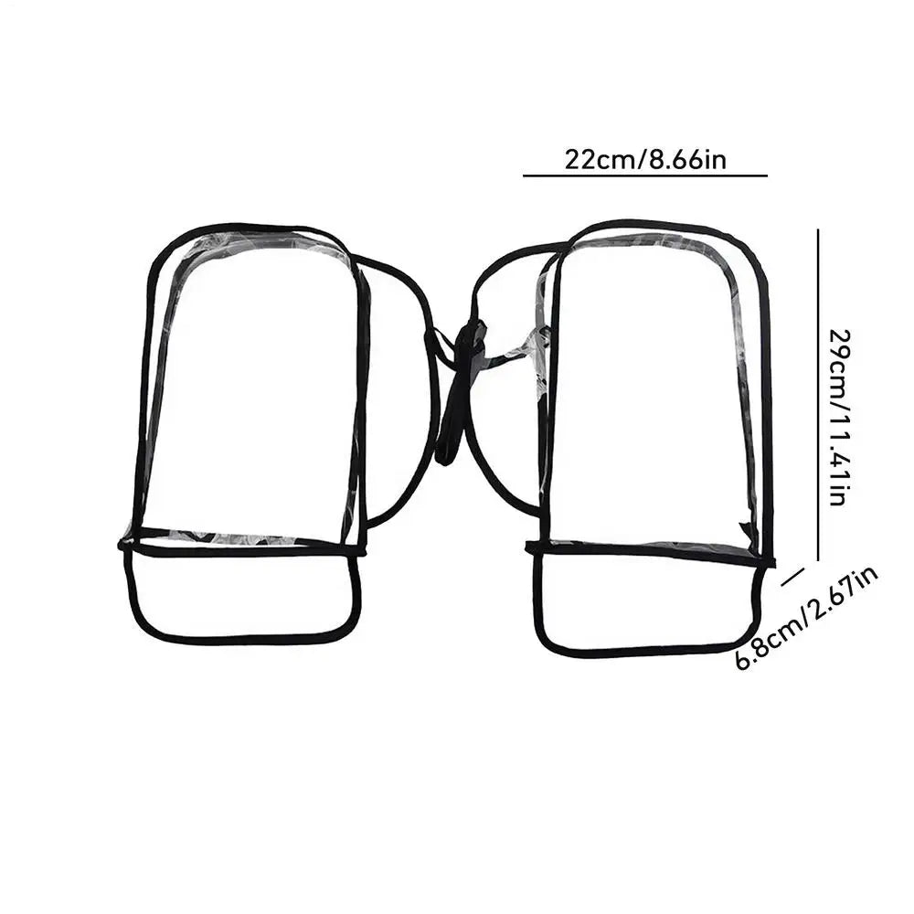 Handlebar Mittens Bicycle Gloves Water Resistant Tear Resistant Windproof Transparent Bicycle Handlebar Cover For Bikepacking Oasis Select transparent