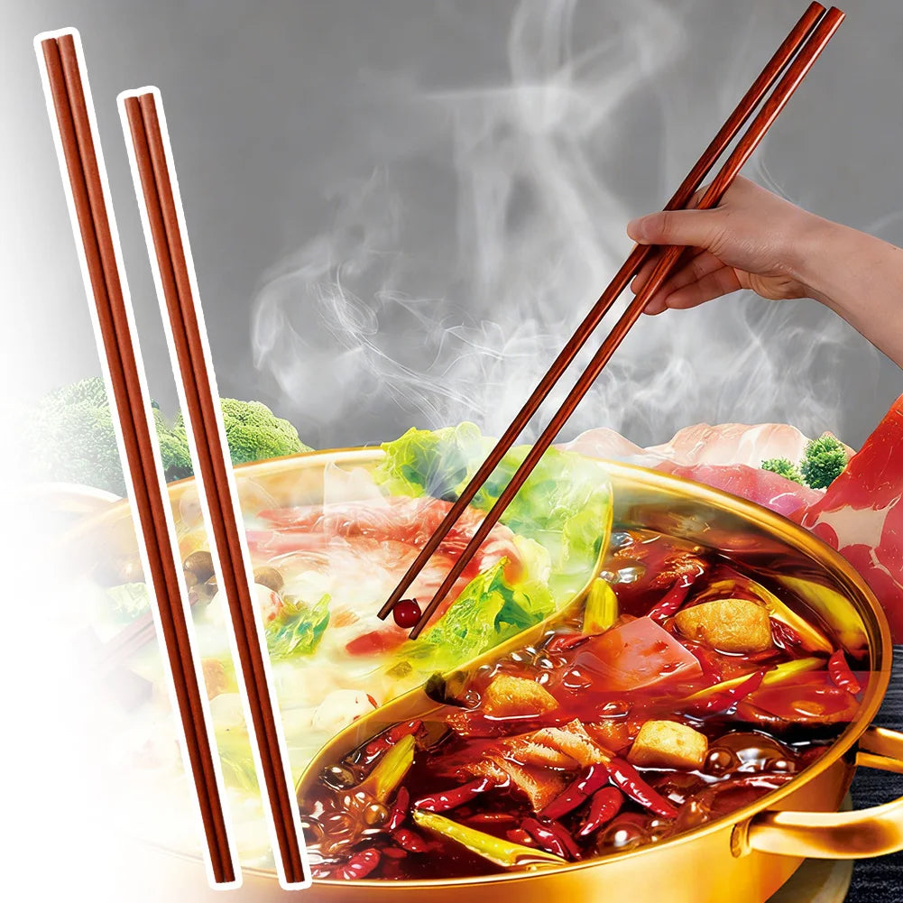 Extra Long Wenge Wood Cooking Chopsticks | Hot Pot & Frying