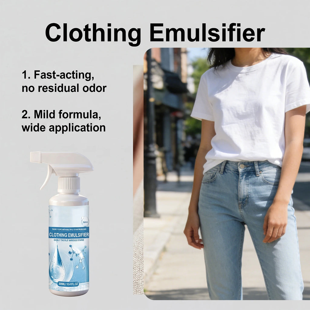 Clothes Stain Remover Spray Quick Stubborn Stain Cleaner Gentle Fabric Safe Easy Use for Oil Food Juice Daily Laundry Cleaning Oasis Select
