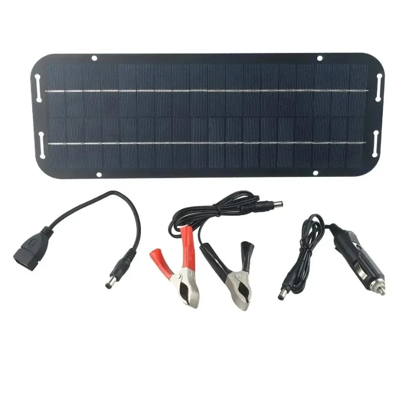 60W 12V Solar Car Battery Charger High Efficiency IP65 Waterproof Solar Panel with Reverse Protection for Caravan Boat Battery Oasis Select