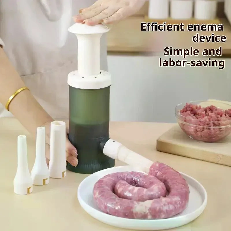 Multipurpose Meat Stuffer Sausage Maker, Horizontal Sausage Tool, Kitchen Homemade Sausage Filler Oasis Select