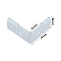 4Pcs Flight Case Corner Protector Guard Bracket Edge Corner for Industrial Equipment Aluminum Box Flight Case Corner Protectors Oasis Select 47 x 22mm 4 holes