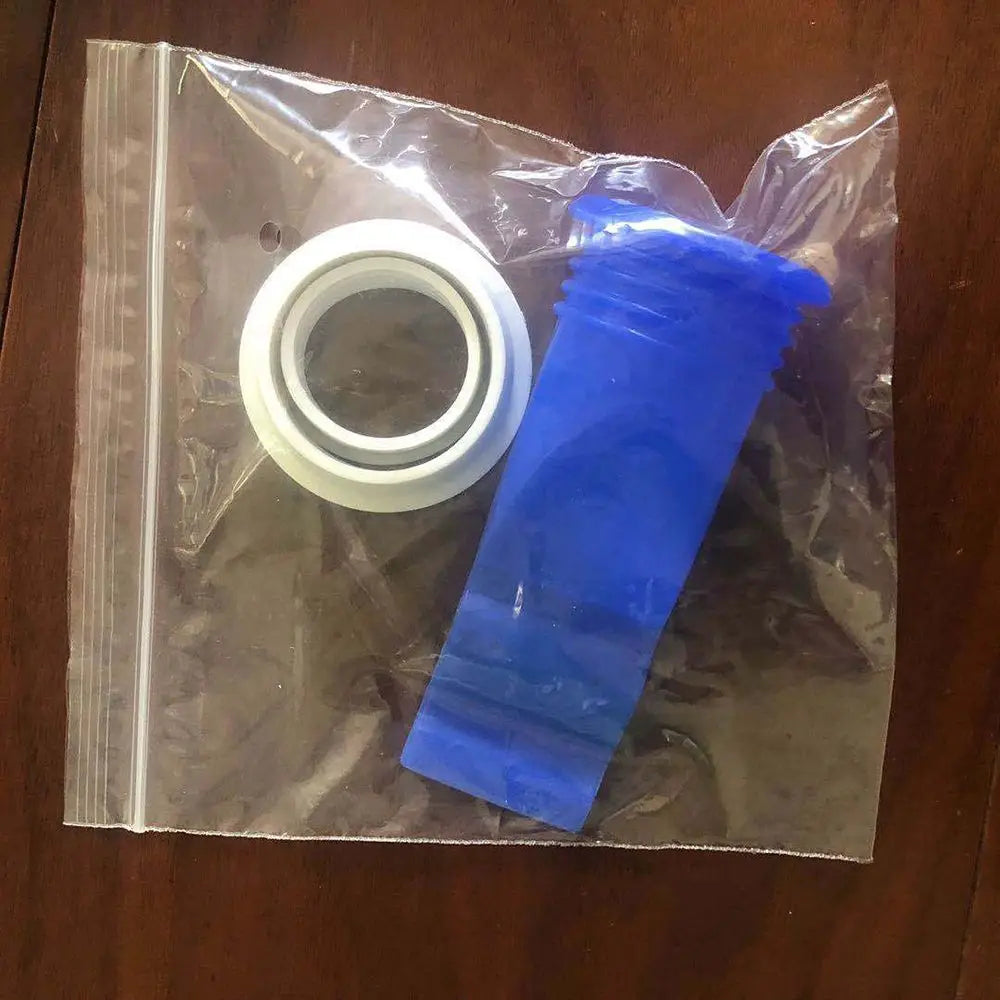 Navy Blue Round Shower Floor Drain Cover | One-Way Valve