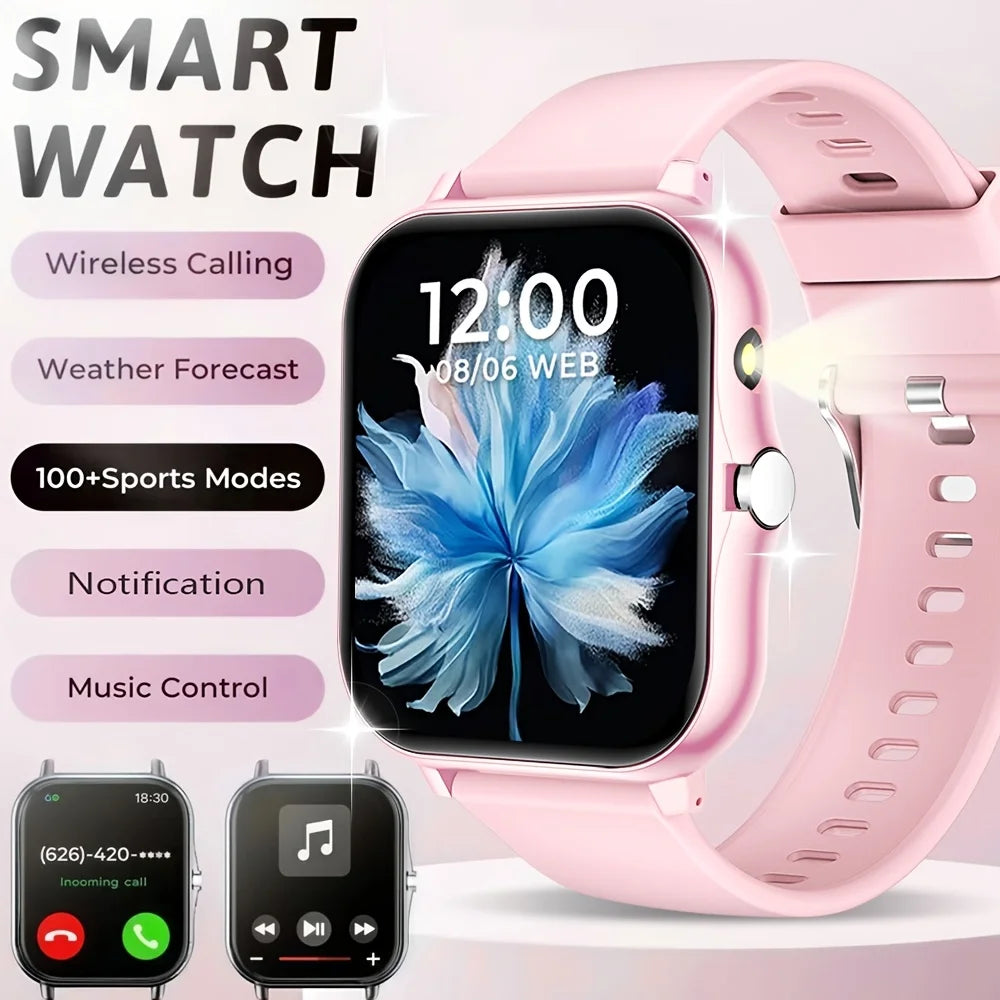 ERUN Full-Touch Smart Sports Watch – Calls, SMS & Activity Track