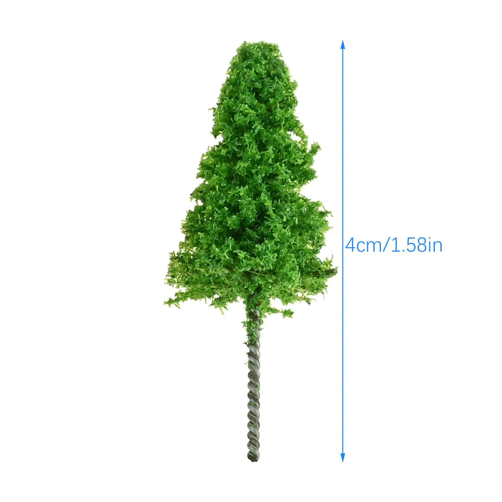 20Pcs Miniature Trees Height 5.4cm Fits for Railway Model Trees,Micro Scene Layout Fits for Decorating Living Rooms,Desktops Oasis Select