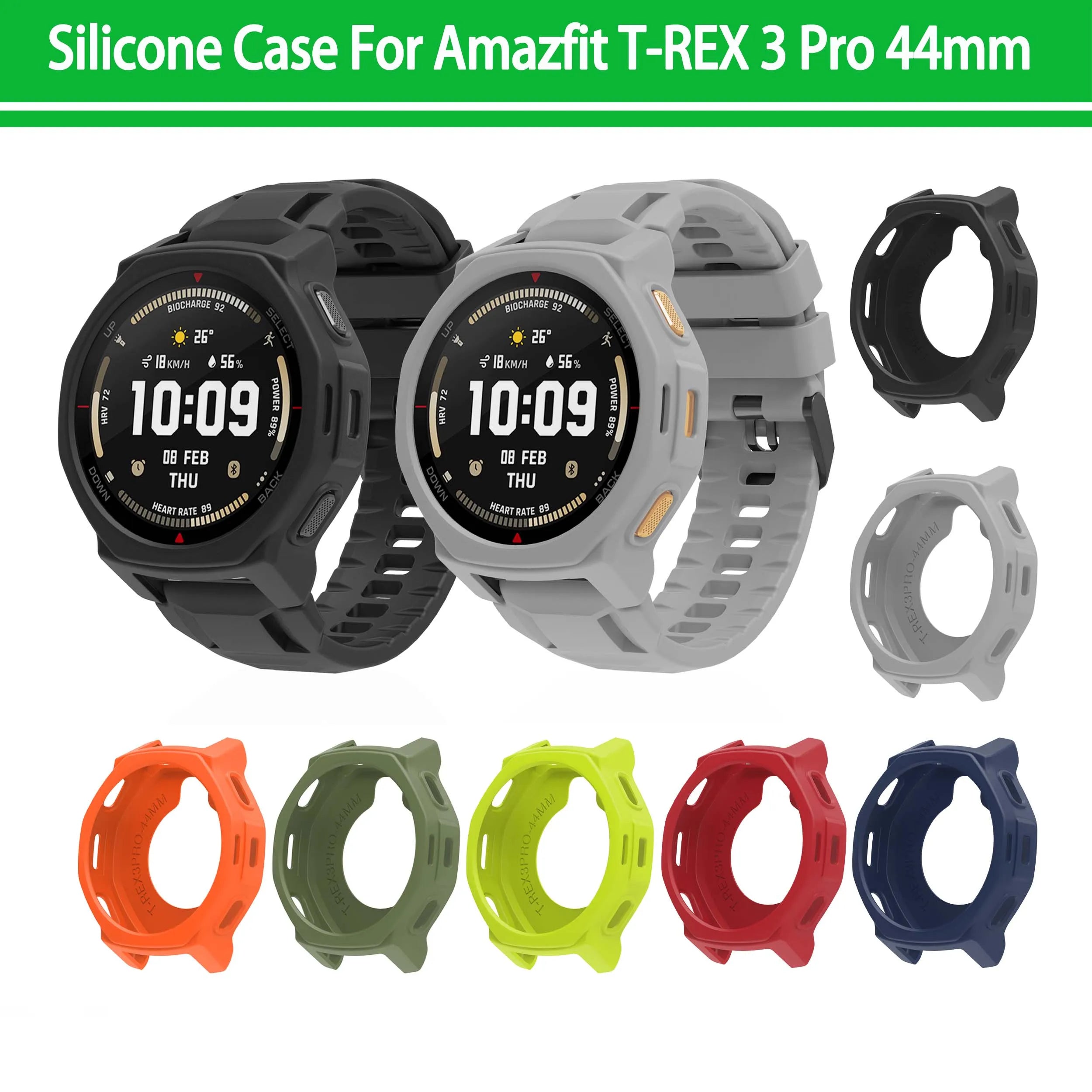Silicone Case for Amazfit T-Rex 3 Pro 44mm Smartwatch Smartwatch Case Oasis Select