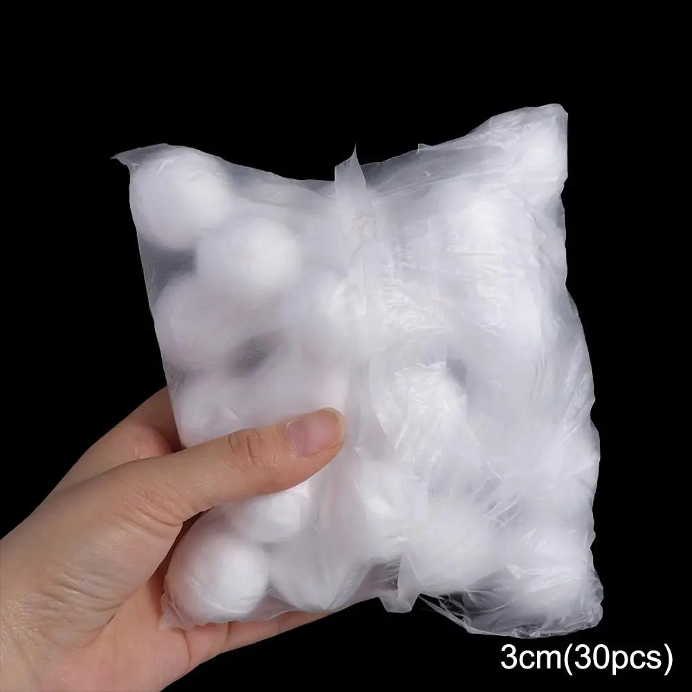 White Polystyrene Foam Balls 80pcs – Christmas Ornaments & DIY Christmas Craft Ornaments Oasis Select 3cm-30pcs other