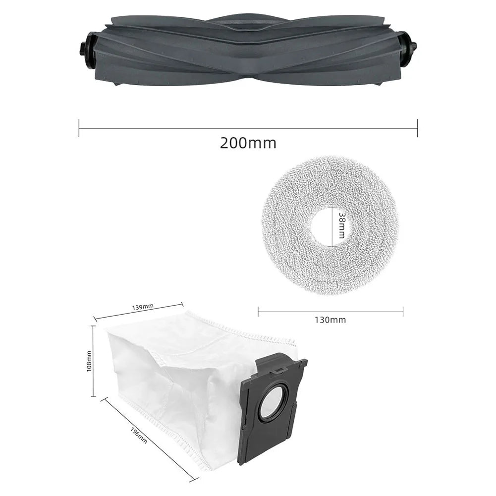 Main Side Brush Roller Mop Cloth Filter Kit For MOVA S70 S70 Ultra S70 Pro Robot Vacuum Cleaner Replacement Parts Accessories Oasis Select