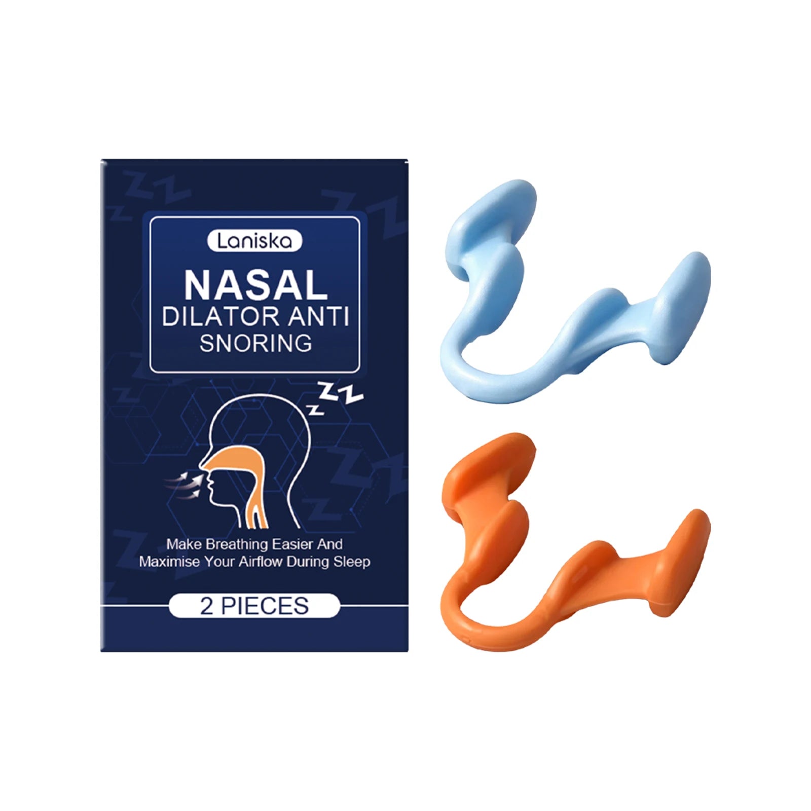 Laniska Nasal Dilator | Soft Breathing Aid for Better Sleep Nasal Dilator Oasis Select 1boxed