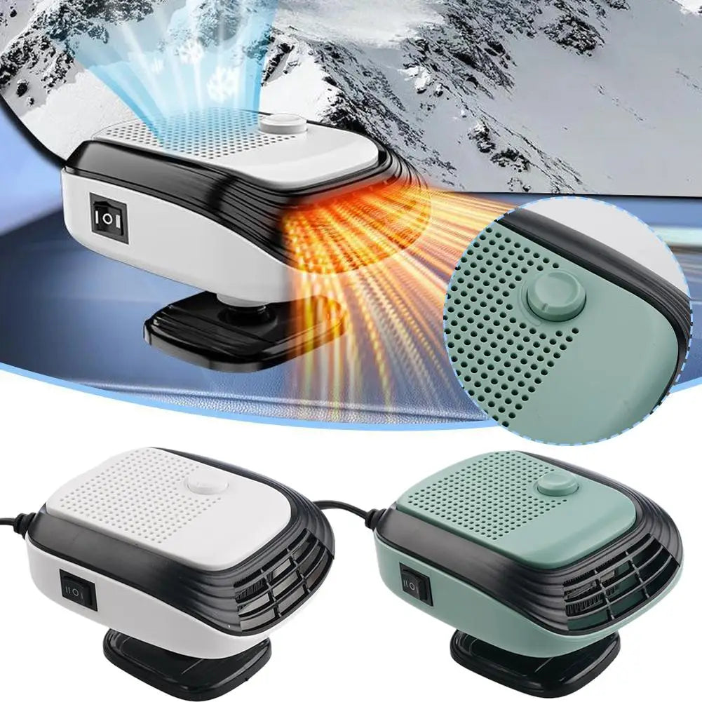 Car Winter Fast Heating 120w Electric Heated Fan Auto Windshield Defogging Heating Cooling Truck RV SUV Travel Camper Tools Oasis Select