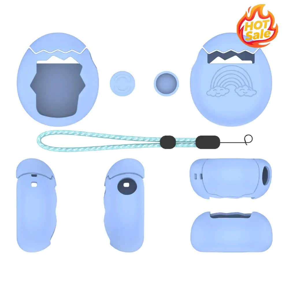 Silicone Cover with Thumb Grips & Lanyard Soft Silicone Case Silicone Full Cover Case for Tamagotchi Paradise Game Accessories Oasis Select