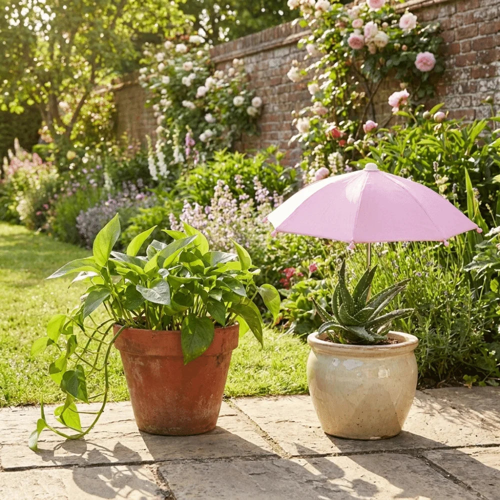 Detachable Plant Shade Umbrella UV Protection Weatherproof Plant Protecting Umbrella Decorative Garden Umbrella Shade Balcony Oasis Select