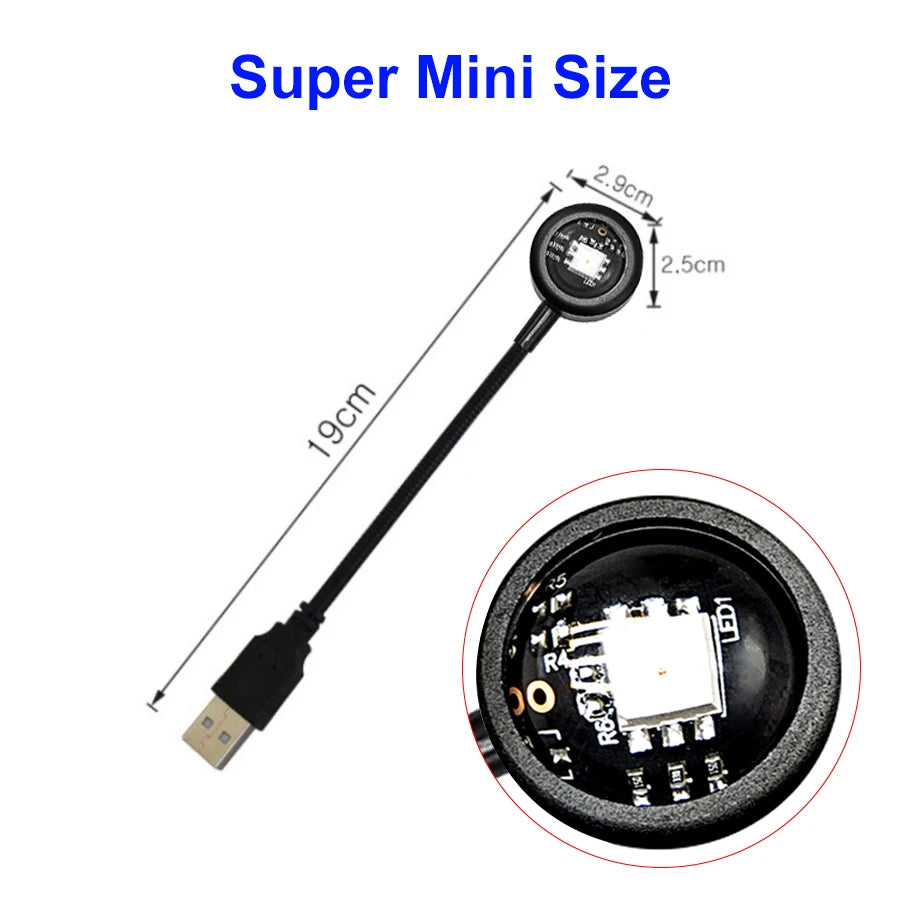 USB LED Sunset Lamp – RGB Night Light Projector for Bedroom LED Projector Night Light Oasis Select