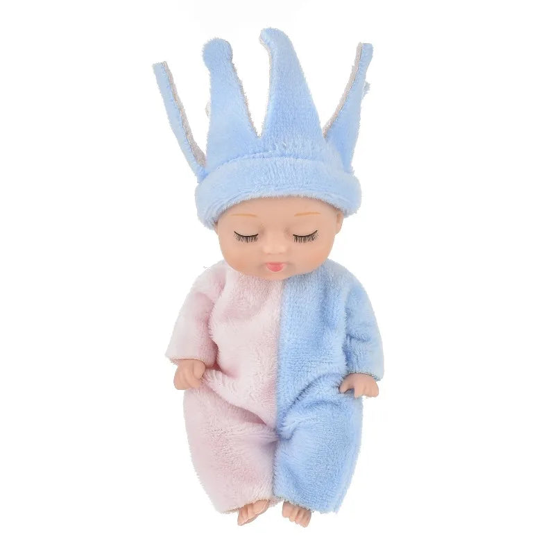 Sleeping Mini Reborn Baby Dolls Lifelike Cute Adorable Dolls with Butterfly Fox Sunflower Outfits Playset Kids Gift Toy Oasis Select The Little Prince