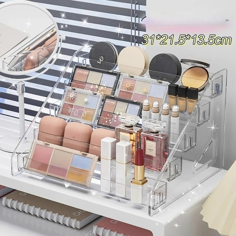 Transparent Storage Box Makeup Organizer Cosmetic Display Case Jewelry Organizer Desktop Holder Clear Makeup Organizer Oasis Select 5ceng