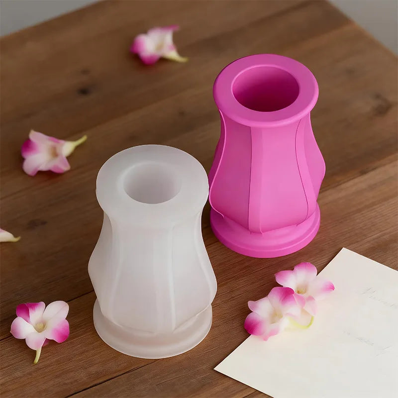 3D Modern Vase Silicone Mold DIY Flower Vase Molds Table Centerpiece Epoxy Plaster Concrete Flower Pot Mould Home Decoration Oasis Select