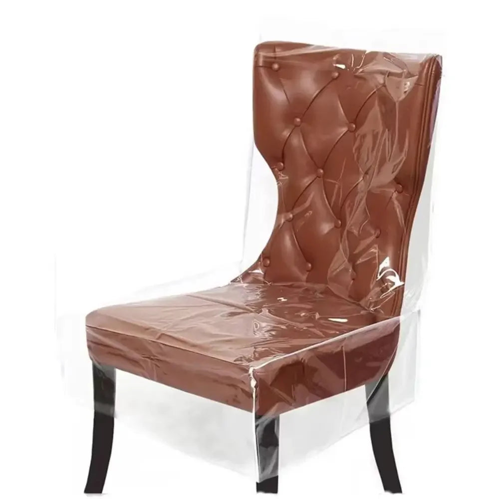 New Transparent Chair Cover Anti Scratch PVC Dining Chair Slipcover Waterproof Chair Dustproof Covers for Home Dining Room Oasis Select
