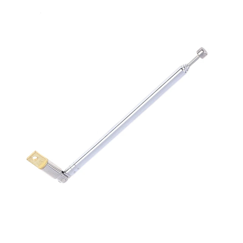 1Pc 37cm 5 Section Telescopic Stainless Steel AM FM Radio Universal Antenna Oasis Select