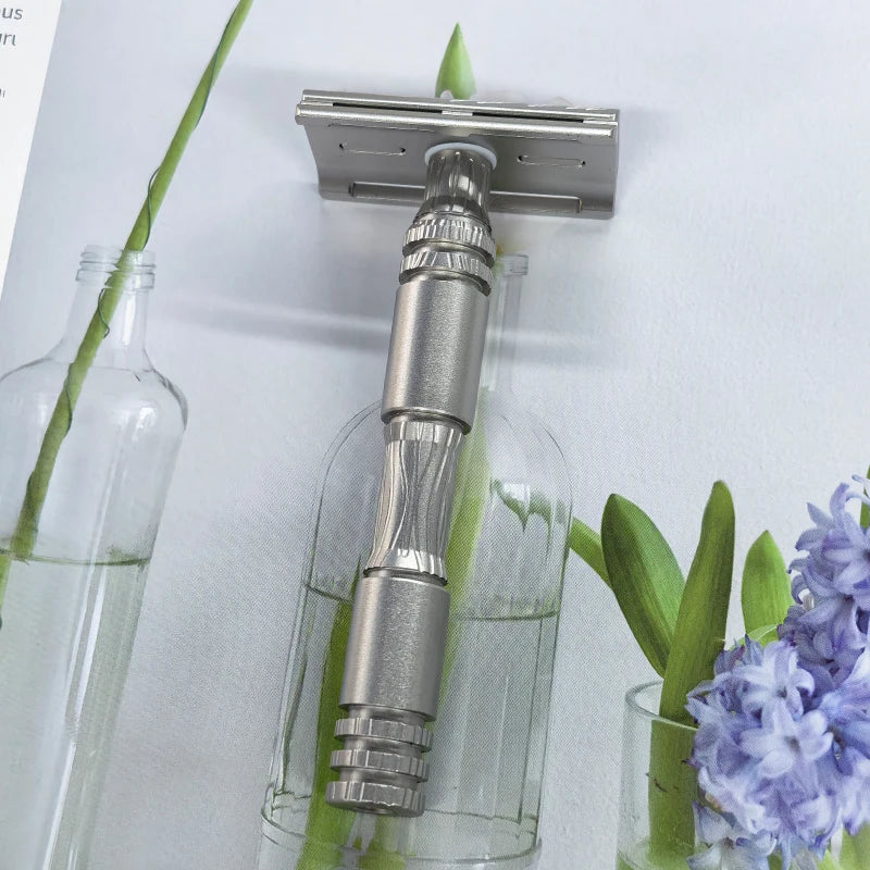 Yaqi Ghost Safety Razor – 316 Stainless Steel Smooth Shave