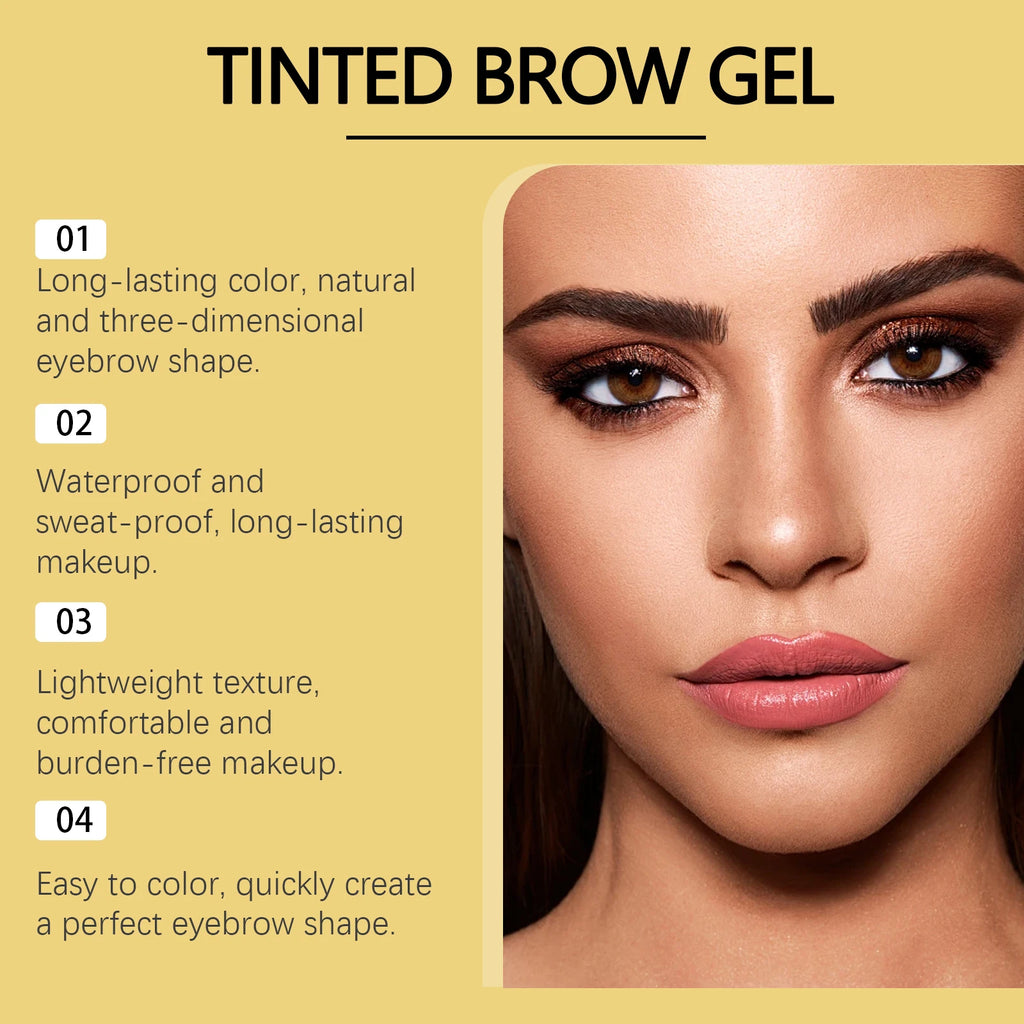 Zephoco Waterproof Eyebrow Tint Gel – Long-Lasting Brow Color
