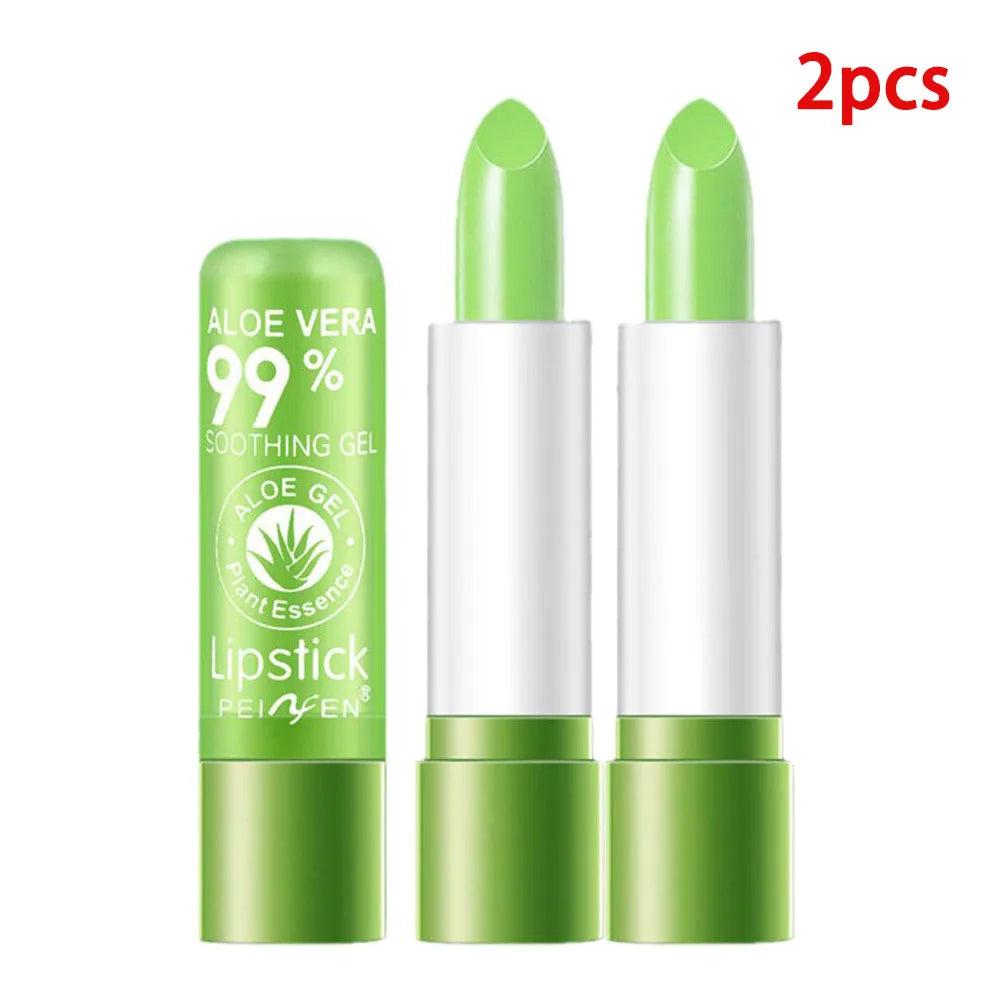 Aloe Vera Color-Changing Lipstick – Moisturizing Lip Balm Color-Changing Lip Balm Oasis Select 2pcs