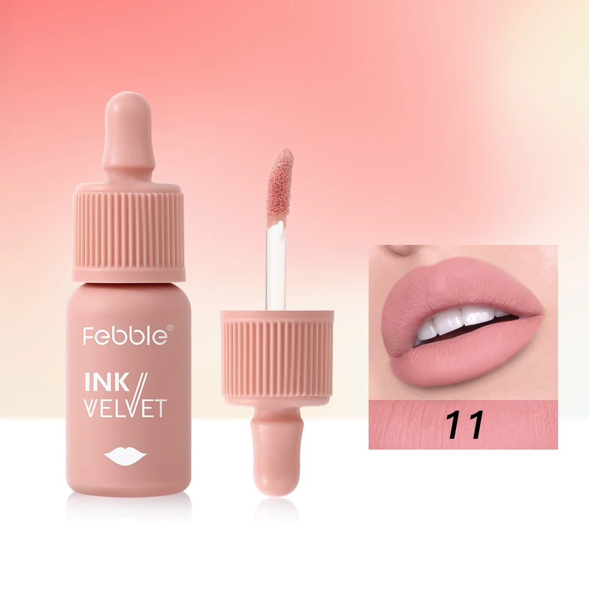 Febble 12-Color Matte Velvet Liquid Lipstick Set | Long-Lasting