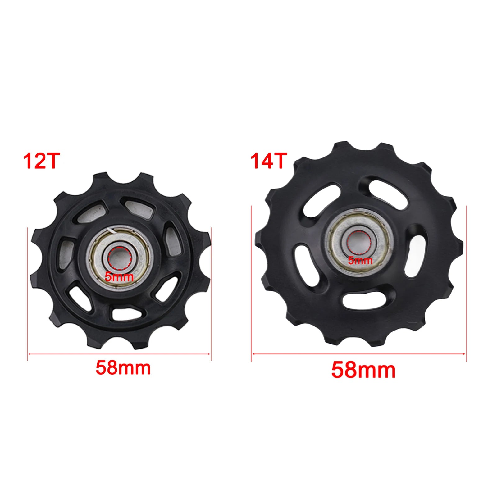 A Must Have Component For Cyclists Dependable Bicycle Rear Derailleur Pulleys In The Popular Sizes Of T12 And T14 Oasis Select