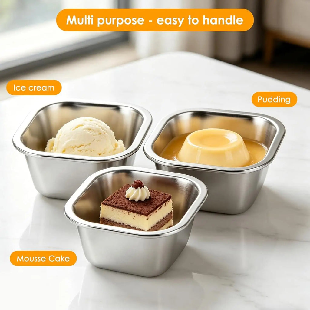 400ml Ice Cream Storage box with Lids Reusable Ice Cream Box Container Mold With Lid Kitchen Refrigerator Storage Containers Oasis Select