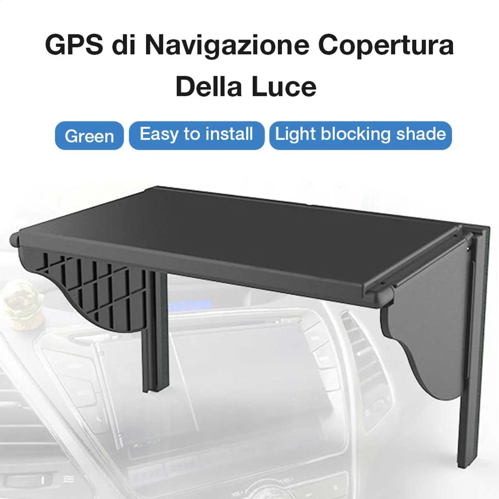 Car GPS Navigation Sun Shade 5-10 Inch Interior Accessories Display Screen Visor Universal GPS Anti-Glare Shield Screen Visor Oasis Select