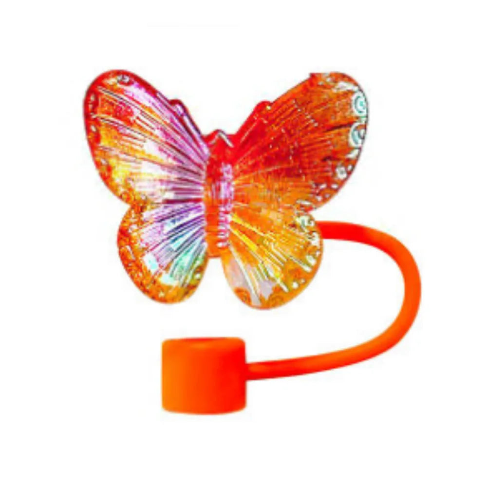 1PC Laser Butterfly Straw Plug Dust Cap For Stanley 30&40Oz Tumbler Reusable 10mm Sippy Cover Water Cup Decoration Accessories Oasis Select H