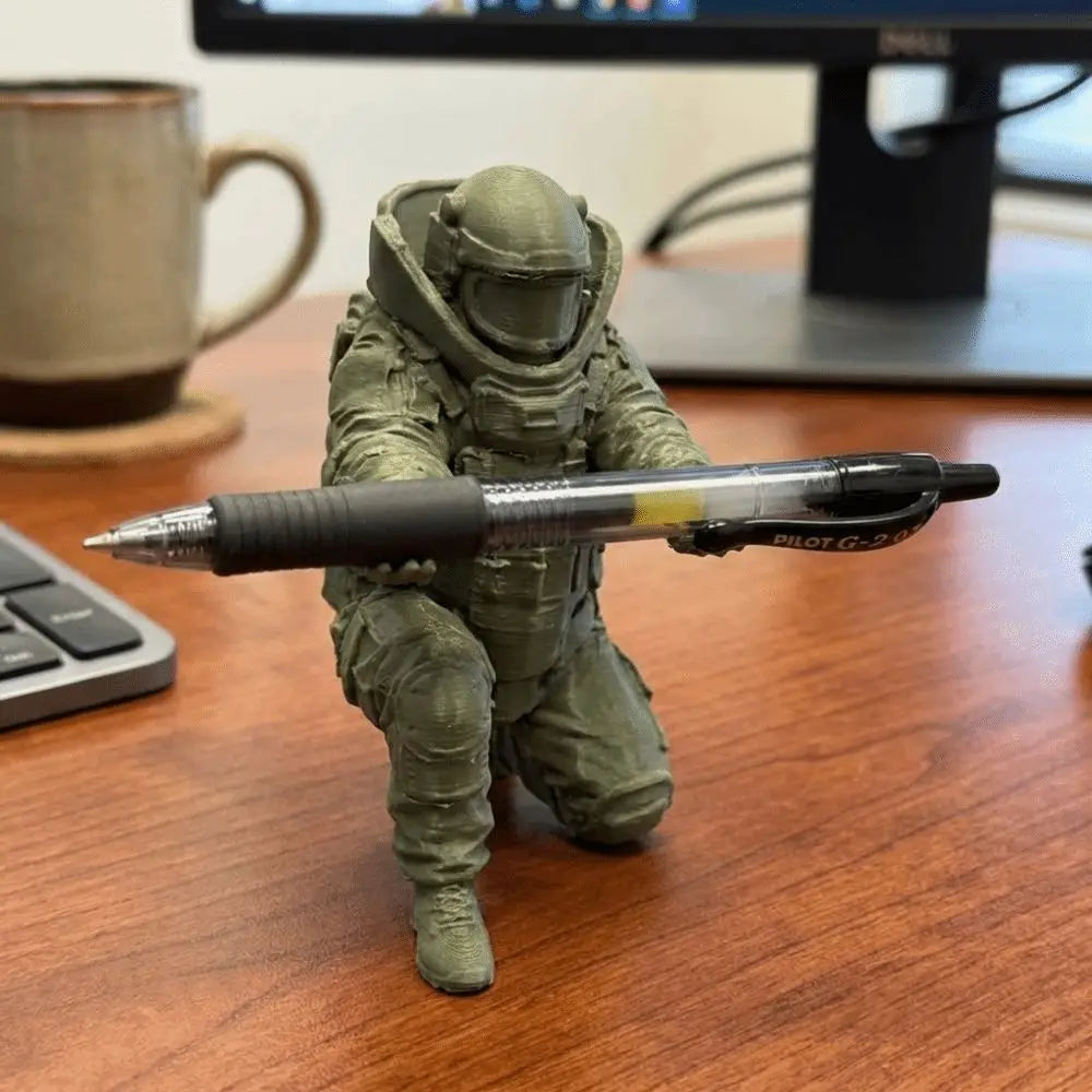 Creative 3D Printed Disposal Unit Pen Holder Unique Gift Plastic Warrior Pen Holder Funny Desk Organizer Gift for Men Oasis Select