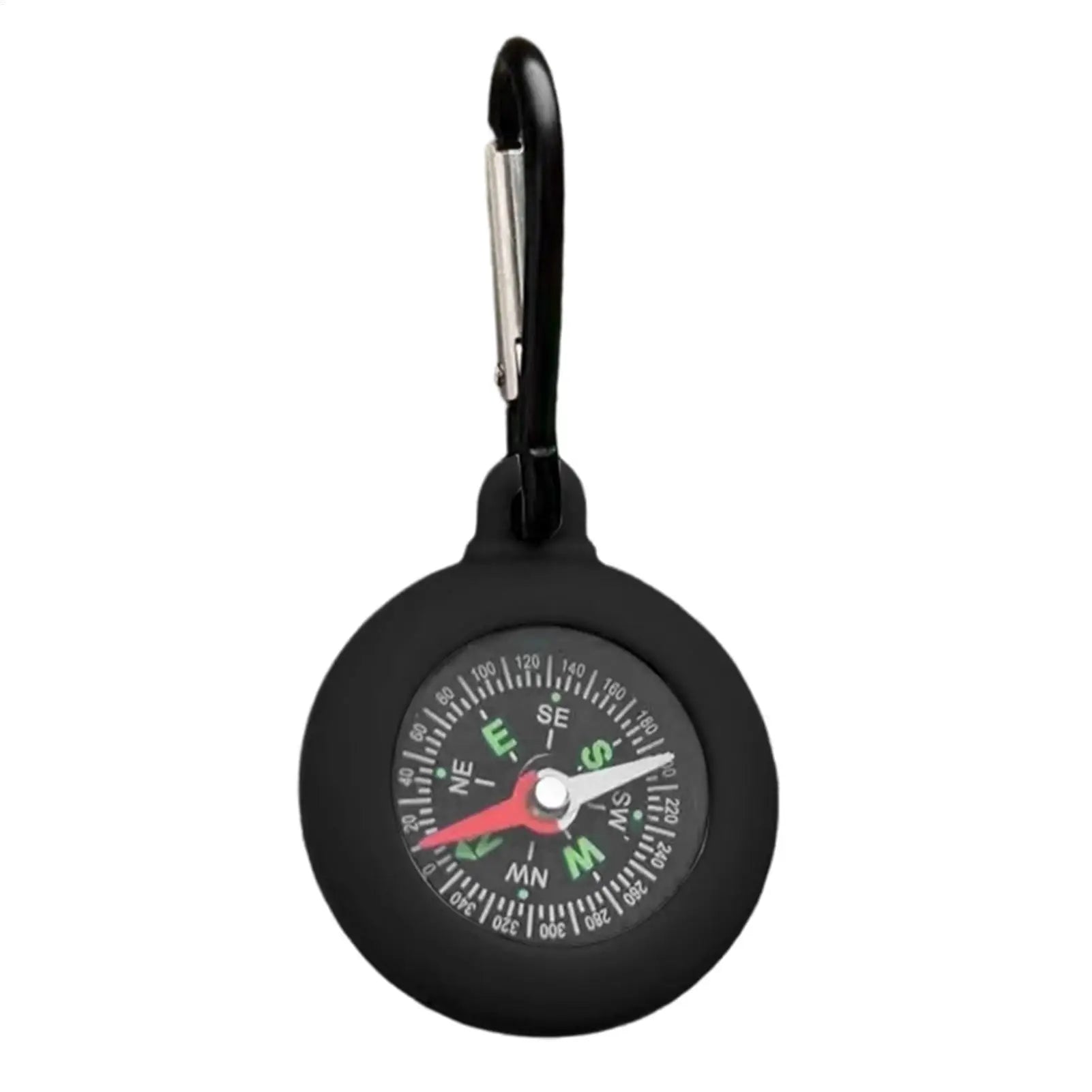 Portable Compass for Hiking Compact Waterproof Survival Compass with Carabiner Clip Compass for Camping Hiking Traveling Oasis Select