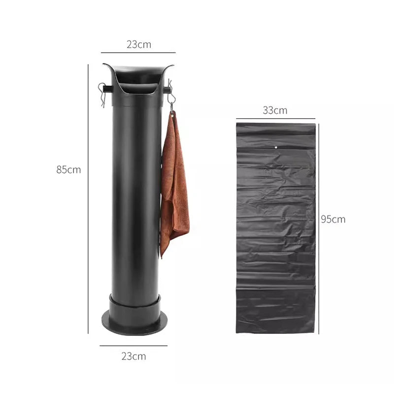 Large Capacity Coffee Knock Bucket with Towels Standing Tall Espresso Coffee Grounds Container Floor Collector Trash Can Oasis Select