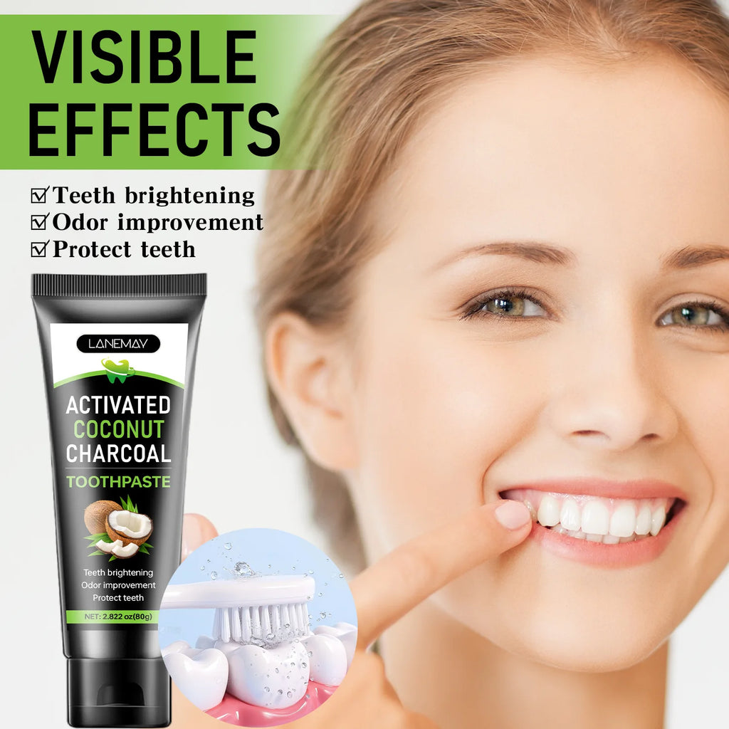 Activated Charcoal Toothpaste – Whitening & Fresh Breath 80g Whitening Toothpaste Oasis Select