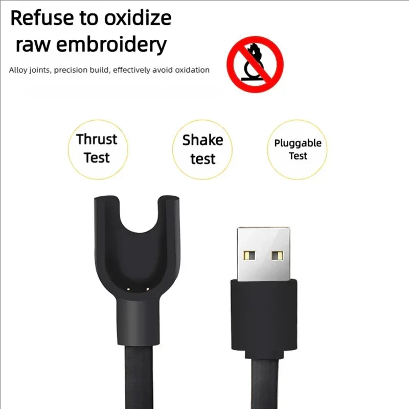 2-Pack Mi Band 3 USB Replacement Charger Cable – Fast & Safe Smartwatch Charger Cable Oasis Select