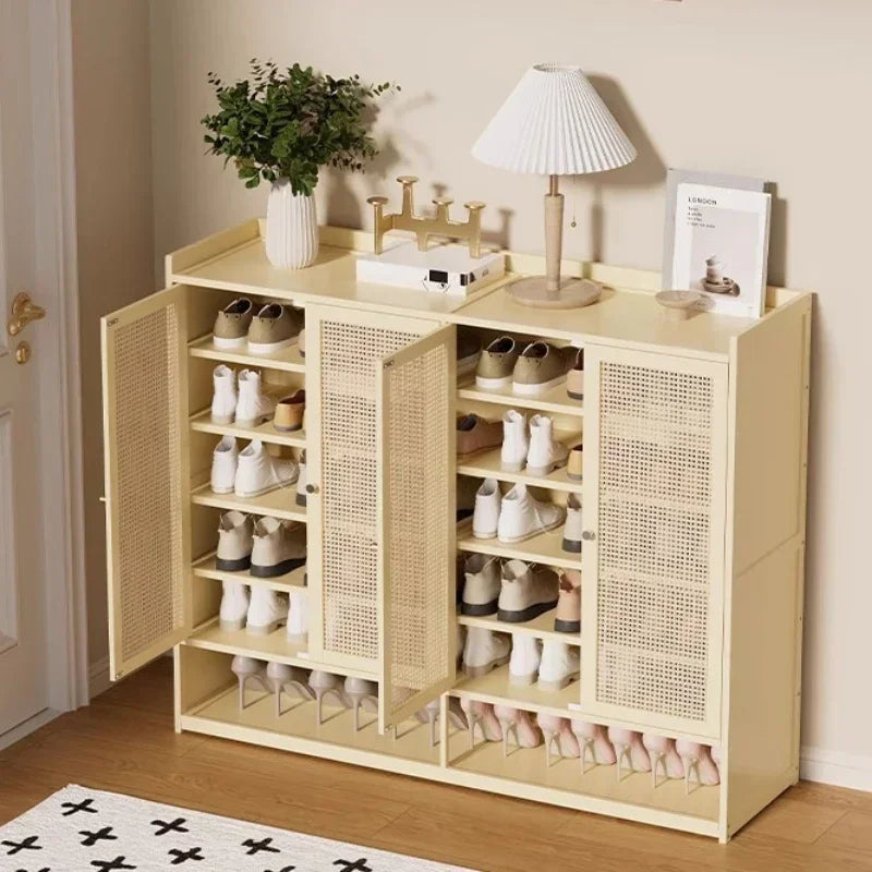 Multi-functional Shoe Cabinet Household Multi-layer Shoe Rack Entrance Cabinet Large Capacity Storage Dust Aisle Oasis Select
