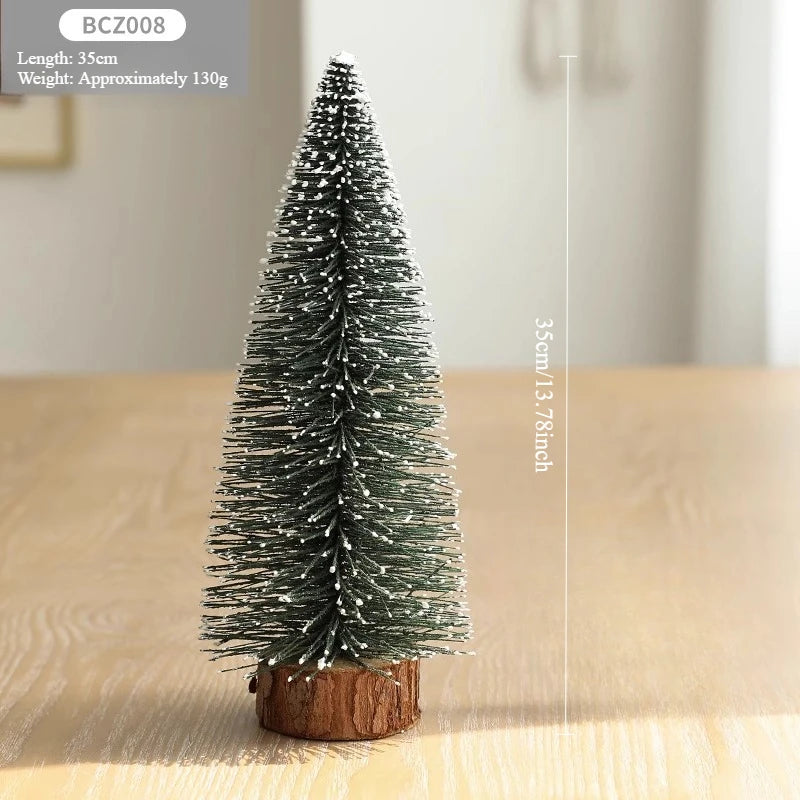 Christmas Decorations Snow Scenes Mini Christmas Trees Office Desks Wine Cabinets TV Cabinets Christmas Decorative Items Oasis Select BCZ008 35cm Look at the picture