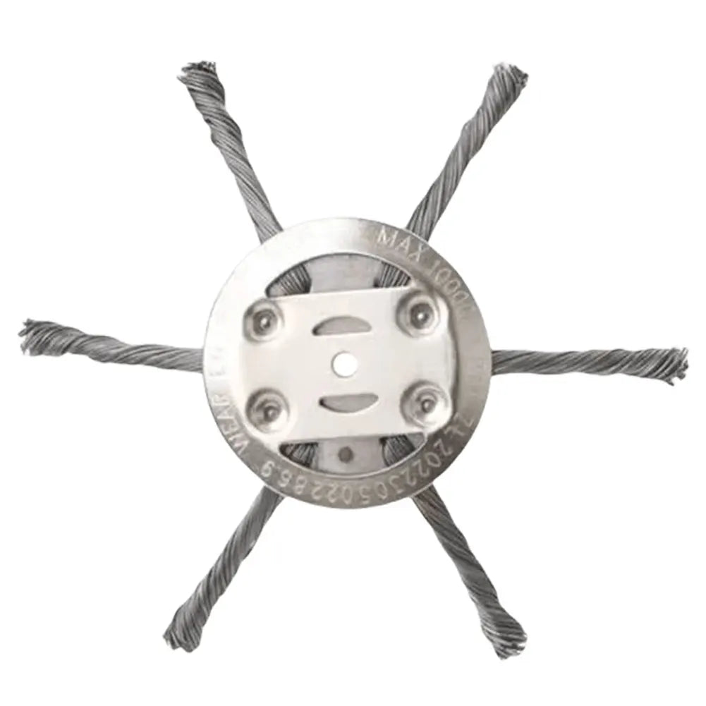 Universal Weed Brush Head 3/6 Cutter Steel Wire Wheel Grass Trimmer Head Removal Moss Rust Lawn Mower Grass Trimmer Heads 1-5PCS Oasis Select 6 Cutter United States