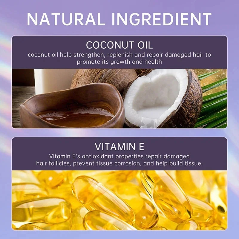 Magical Hair Mask Coconut Oil Conditioner Spray for Keratin Treatment for Smoothing Damaged Hair Non-Rinse Hair Care Solution Oasis Select