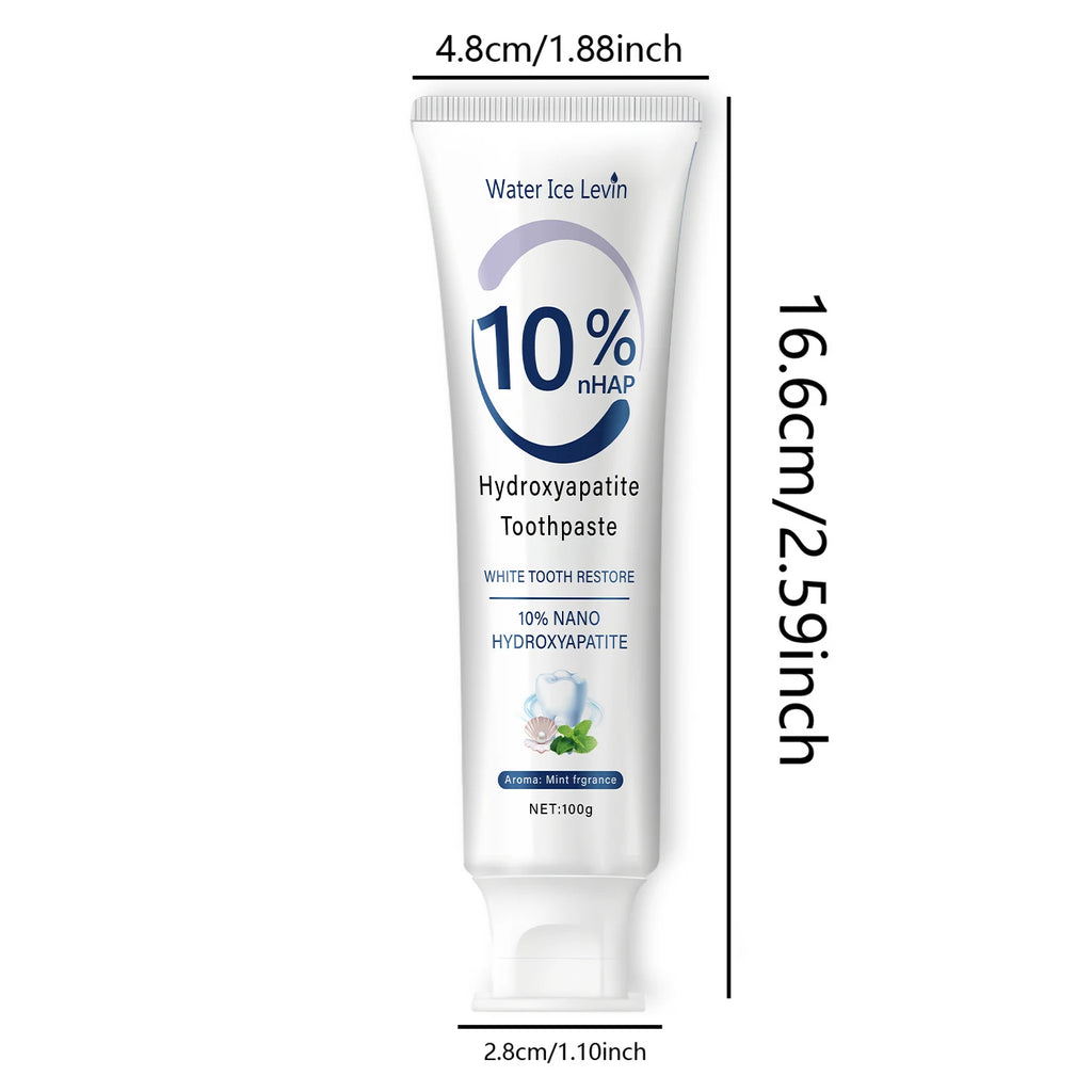 10% Nano Hydroxyapatite Toothpaste Restores White Teeth. Protects Gums. Deep Cleans. Brightens Smile. 100g Fresh Mint. Oasis Select