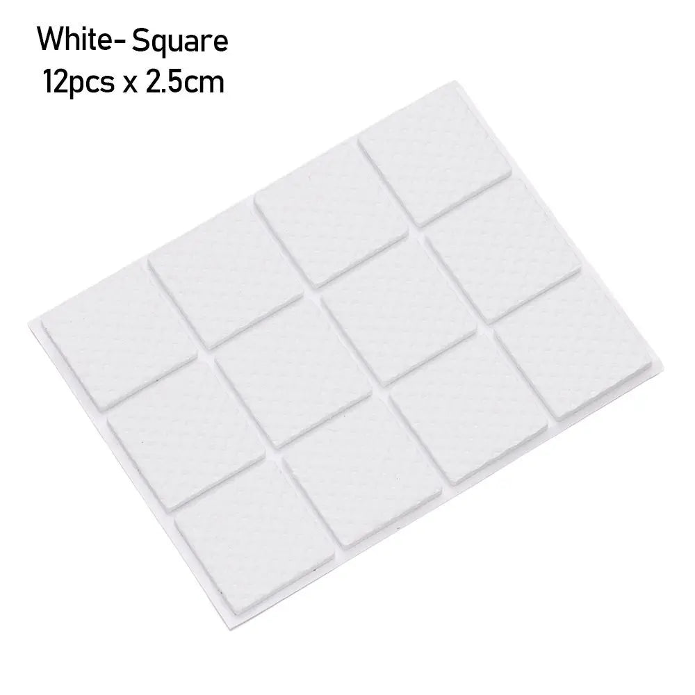 6/9/12PCS Self Adhesive Non-slip Mat Bumper Cushion Furniture Leg Foot Mat Felt Pads For Chair Table Protector Hardware Oasis Select type 12