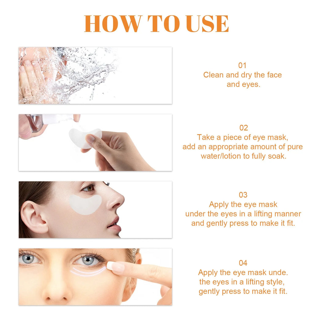 Collagen Hyaluronic Acid Eye Patch Anti Aging and Wrinkle Female Collagen Pad Under Eye Mask 5 Pairs of Wrinkles Dark Circles Oasis Select