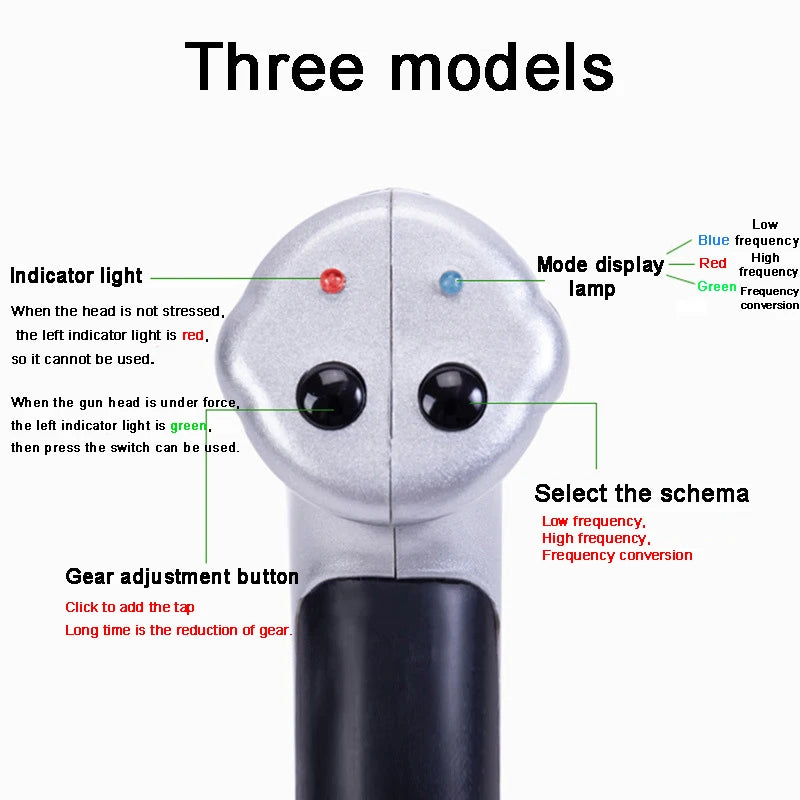 4-Head 800N Spinal Adjusting Instrument | Pulse Massage Device