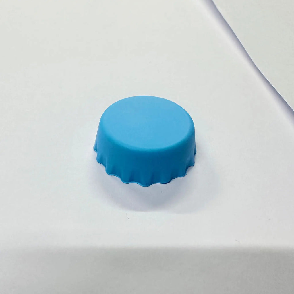 Food - Grade Silicone Wine Bottle Stopper: Universal Round Seal for Wine, Beer & Glass Bottles, Soft & Leak - Proof Oasis Select Beer cap blue 3PCS