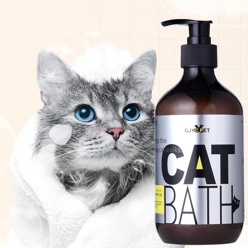 500ml Cat Shower Gel Soap Shampoo Free Shipping Ultra-cleaning Pet Deodorizer Decontamination Pet Shower Gel Shampoo for Pets Oasis Select