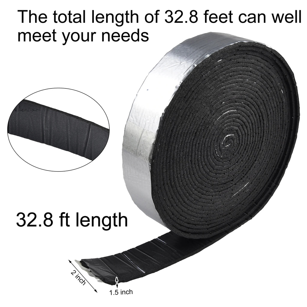 32.8Ft Pipe Wrap Insulation Tape – Aluminum Foil Foam Pipe Insulation Tape Oasis Select