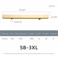 Brass Furniture Handles Modern Wardrobe Dresser Cupboard Drawer Cabinet Door Long Square Black/Gold Pulls Knobs Oasis Select SB-3XL