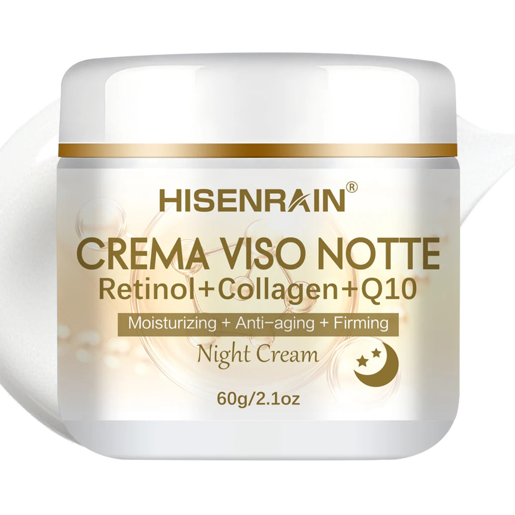 HISENRAIN Retinol Collagen Night Cream – Firm & Moisturize Night Face Cream Oasis Select 60g